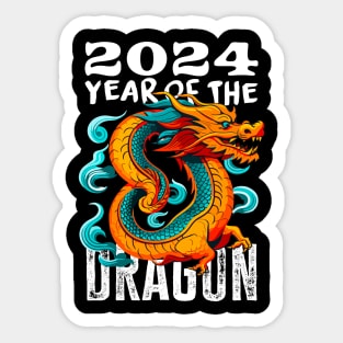 Chinese Lunar New Year of The Dragon 2024 - Happy New Year 2024 Sticker